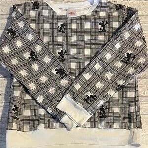 Disney Plaid Mickey Mouse Sweatshirt